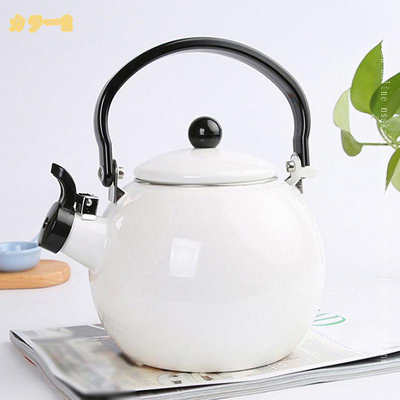 1000円OFFクーポン やかん 急須 おしゃれ 丸い 琺瑯 ケトル 急須 麦茶 緑茶 冷茶 やかん ホーローケトル 急須 おしゃれ ホーロー ケトル ケットル ヤカン 琺瑯 ケットル お茶 湯沸かし やかん 麦茶 耐熱ハンドル 耐久性 湯沸し安全デザイン 調理器具 キッチンガジェット mssk-online-10015756 トラベア雑貨店 サンプル画像3