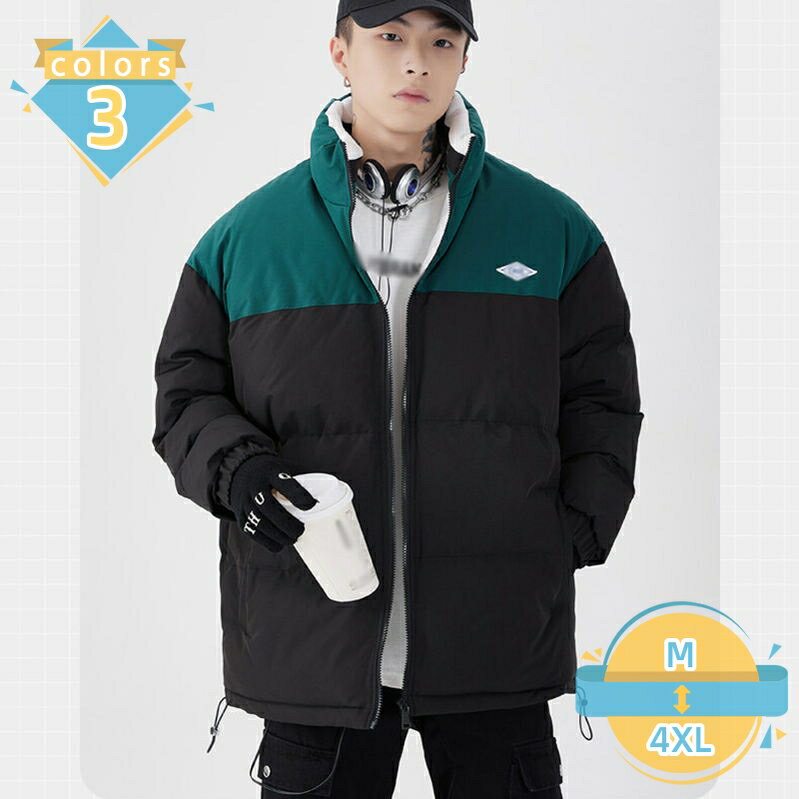 1000円OFFクーポン ダウンジャケット メンズ 冬 軽量 防寒 防風 ゆったり 中綿コー...