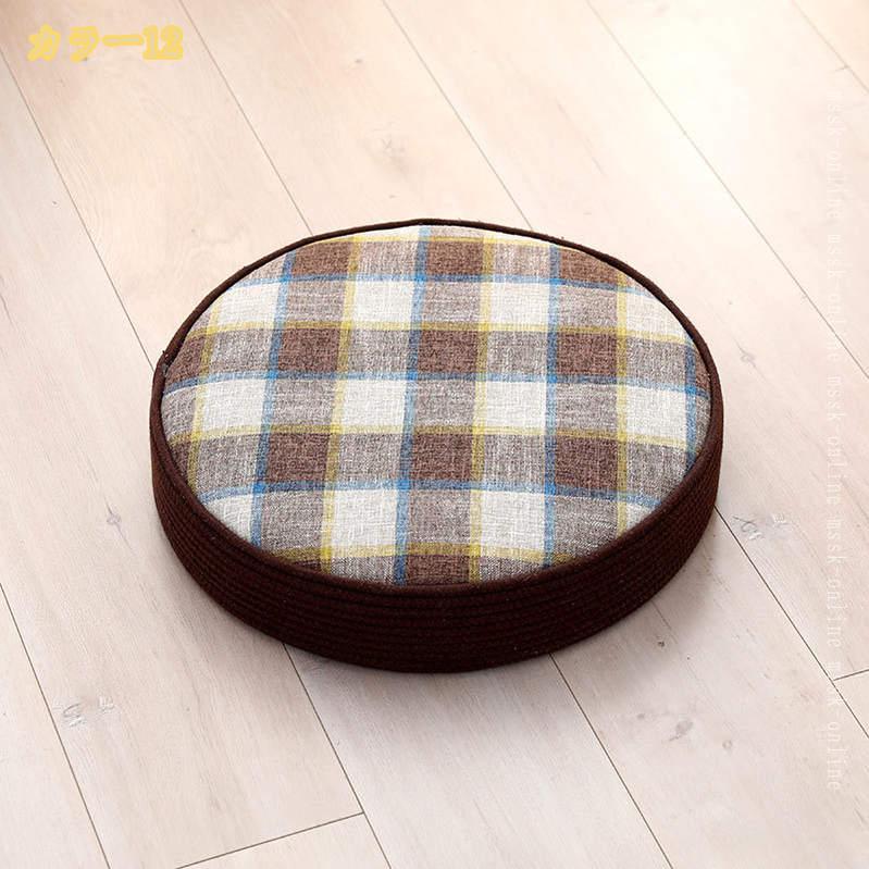 500円OFFクーポン い草座布団 蒲草座布団 い草 座布団 瞑想用クッション ざぶとん クッション シートクッション 円形 草マット おしゃれ 通気性 天然素材 夏用 座布団 丸 和風 和室 インテリア 家の装飾 イス用 瞑想 単品販売 mssk-online [3]