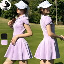【すぐ使える超お得クーポン4%&5%&6%】ゴルフウェア レディース ゴルフ ドレス ワンピース 丈長め ゴルフ スカート かわいい おしゃれ 新作 カジュアル...