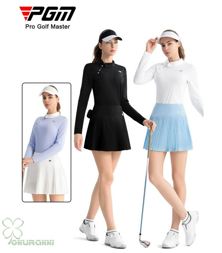 ゴルフ 長袖ポロシャツ ゴルフウェア シャツ レディース ポロシャツ 春夏 新作モデル