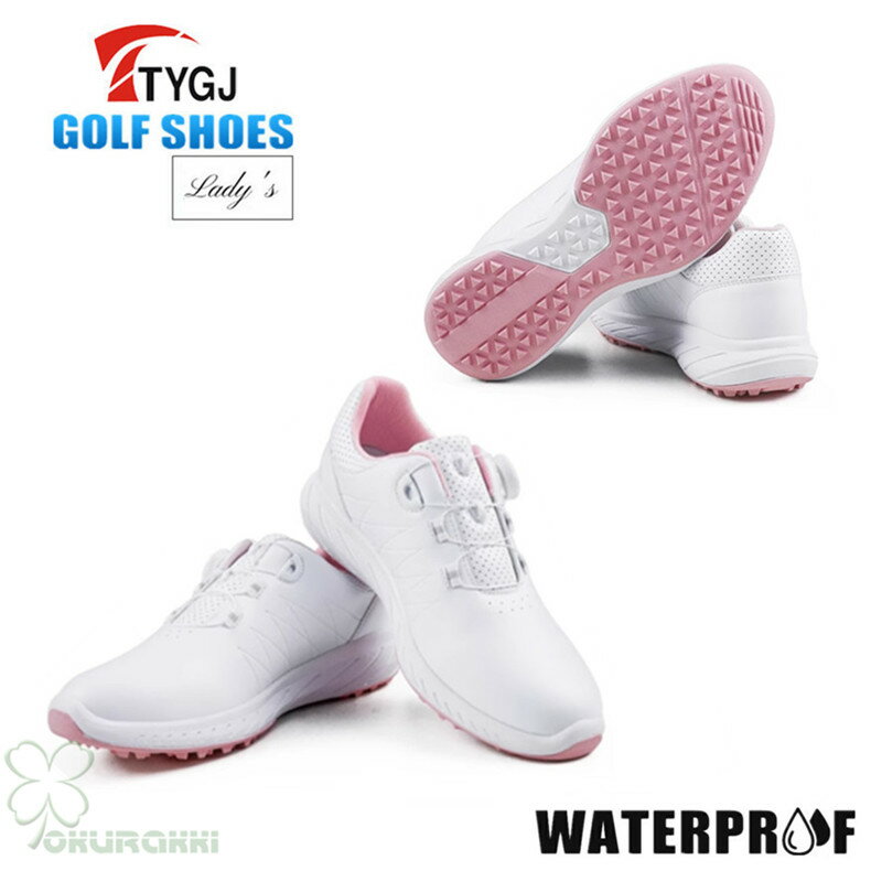 ゴルフ ゴルフシューズ 夏用 快適 通気 ダイヤル式 ソフトスパイク レディース スパイクシューズ スニ..