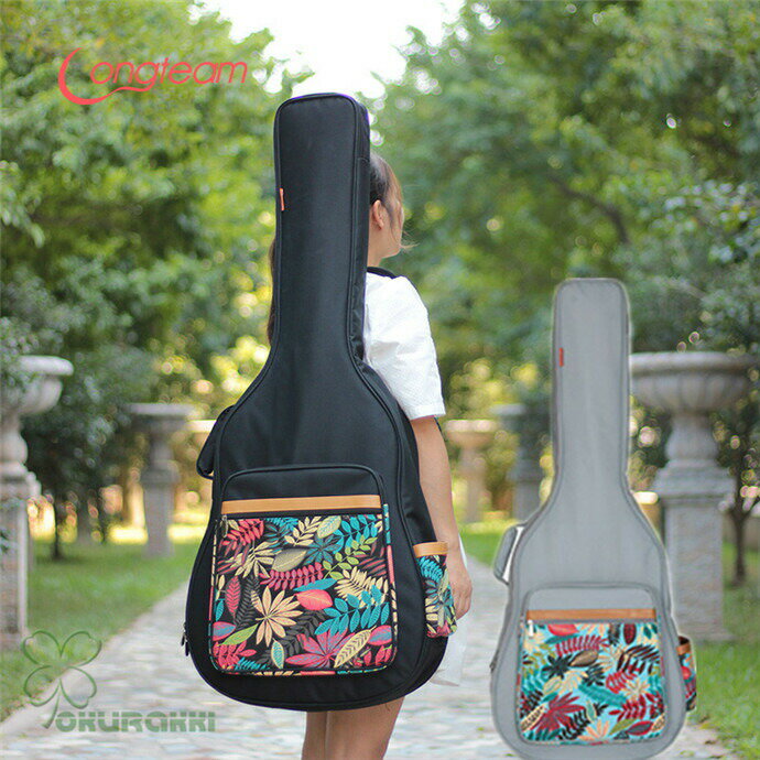 ギターケース ギグバッグ アコギケース セミハードケース アコースティックギターケース41インチ クッション付き 2WAY リュック型 手提げ 楽器 ギター アクセサリー ケース