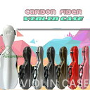 VIOLIN CASE バイオリンケースサイズ 4/4 楽器 弦楽器 カーボンファイバー製 軽量 堅牢 ケース クッション付き 3WAY リュック ショルダー 手提げ(2)