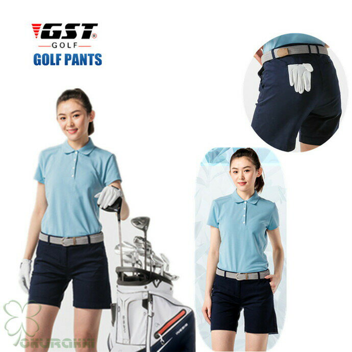 ゴルフウェア レディース ショートパンツ ゴルフ 膝上 五分丈パンツ ストレッチ 短パン おしゃれ 春夏 夏用 スポーツ
