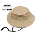 《SALE価格 30%OFF!! 1990円 → 1393円》ブロードアウトドアハット メンズ 帽子 無地 フェス キャンプ 旅行 アメカジ カジュアル シンプ...