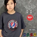 【送料無料】GRATEFULDEAD オーバーサイズTシャツ キッズ 子供服 男の子 女の子 キャラクター グレイトフルデッド 半袖Tシャツ プリントTシャツ BIG ビッグシルエット コットン 綿100% ジュニア 夏物 夏服 110cm 120cm 130cm 140cm 150cm 160cm「GF25-01」(4)