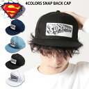 【399円均一】メンズ キャップ ツイルキャップ デニムキャップ 帽子 綿100％ mens CAP アメカジ カジュアル Fサイズ フリーサイズ サイズ調整可能 紳士 秋冬新作 SUPERMAN スーパーマン「BS48-101」