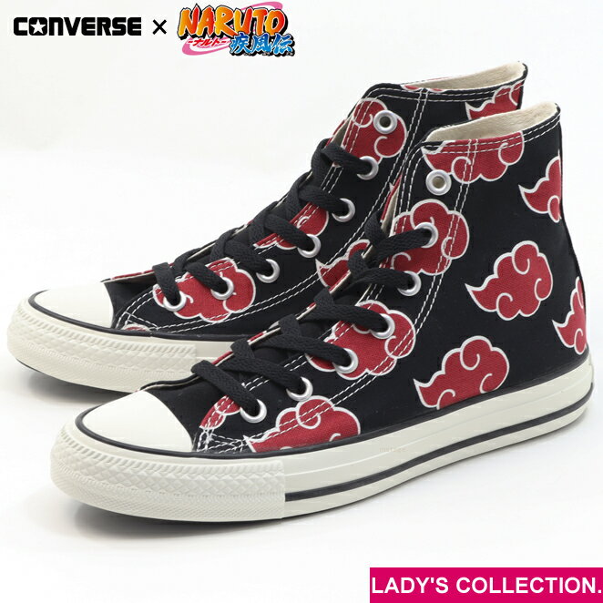 【CONVERSE】 コンバース オールスター HI ／ ナルト シップウデン ／ イタチ スニーカー ハイカット ユニセックス レディスサイズ ALL STAR HI / NARUTO SHIPPUDEN ITACHI 31317151