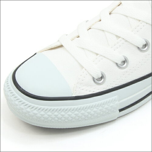 送料無料【CONVERSE】コンバース キャンバス オールスター カラーズ ロー ホワイト/ブラック レディース ローカット スニーカー オックス 白色 黒ライン 無地 限定配色 CANVAS ALL STAR COLORS OX WHITE/BLACK 1CJ606