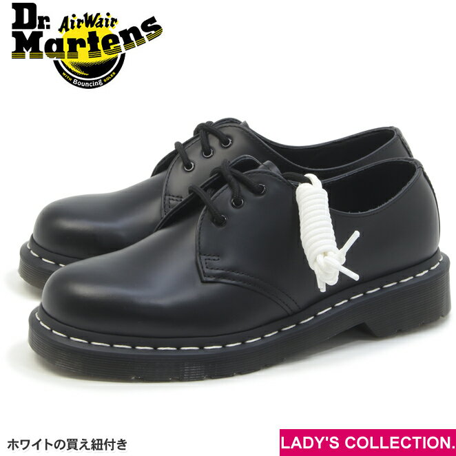 ڥɥޡ 1461 ۥ磻ȥƥå ֥å 3ۡ 塼 ˥å ǥ  Dr.Martens CORE 1461 WS 3EYE SHOE BLACK SMOOTH 24757001