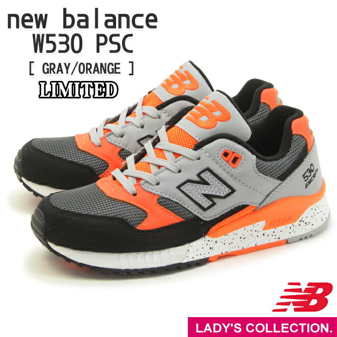 【new balance】ニューバランス W530 PSC レディース ランニング GRAY/ORANGE 23.0-24.5cm 幅:B