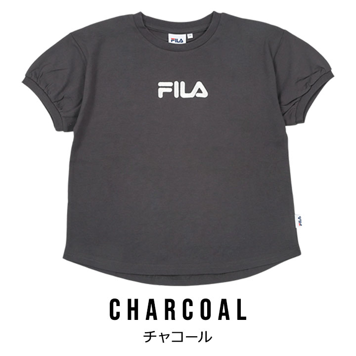 【セール】フィラ 半袖tシャツ キッズ 女の子 ジュニア 130cm 140cm 150cm 160cm FILA Tシャツ 半袖 トップス おしゃれ 春夏 女児 ガールズ 子供服 こども チャコール オートミール 2