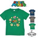 マリオ tシャツ 半袖 キッズ マリオ グッズ 半袖Tシャツ ジュニア 男の子 女の子 100cm 110cm 120cm 130cm 140cm 150cm 160cm 子供服 トップス 半袖 映画 幼稚園 保育園 小学生 ニンテンドー switch キャラクター シンプル グッズ