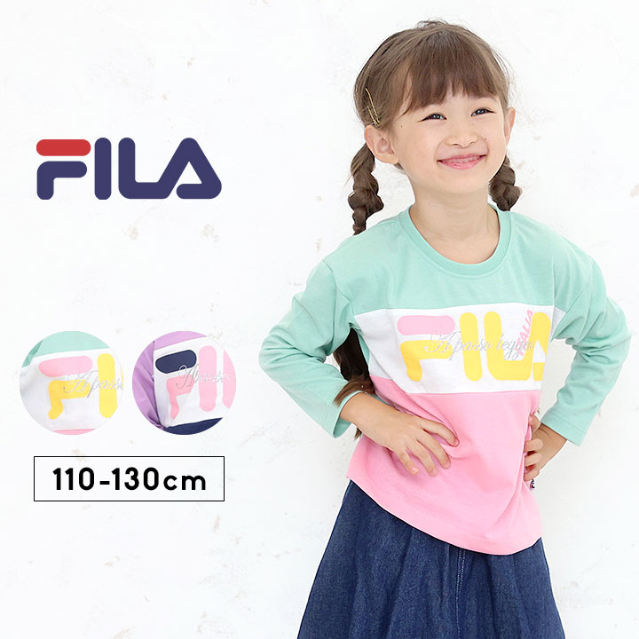 フィラ 長袖Tシャツ キッズ 女の子 110cm...の商品画像