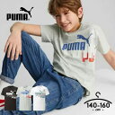 【セール】プーマ tシャツ 半袖 キッズ ジュニア 男の子 綿100 白 黒 140cm 150cm 160cm PUMA 半袖Tシャツ 子供服 トップス 半袖 春夏 ロゴTee スポーツ ブランド tシャツ 小学生