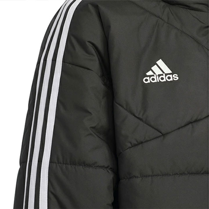manhattan storeのアディダス ベンチコート ジュニア キッズ 男の子 女の子 adidas 110cm 120cm 130cm 140cm 150cm 160cm ロングコート ボア アウター ベンチコート 秋冬 おしゃれ サッカー 野球 小学生 小｜アングル3
