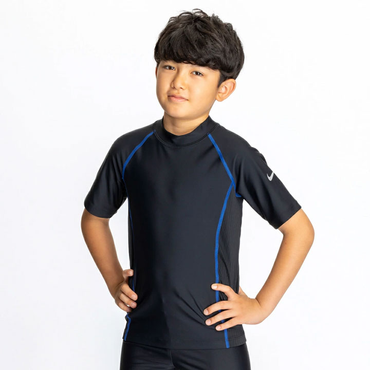 ナイキ スクール水着 ラッシュガード 男子 女子 半袖 男の子 女の子 小学生 NIKE ...