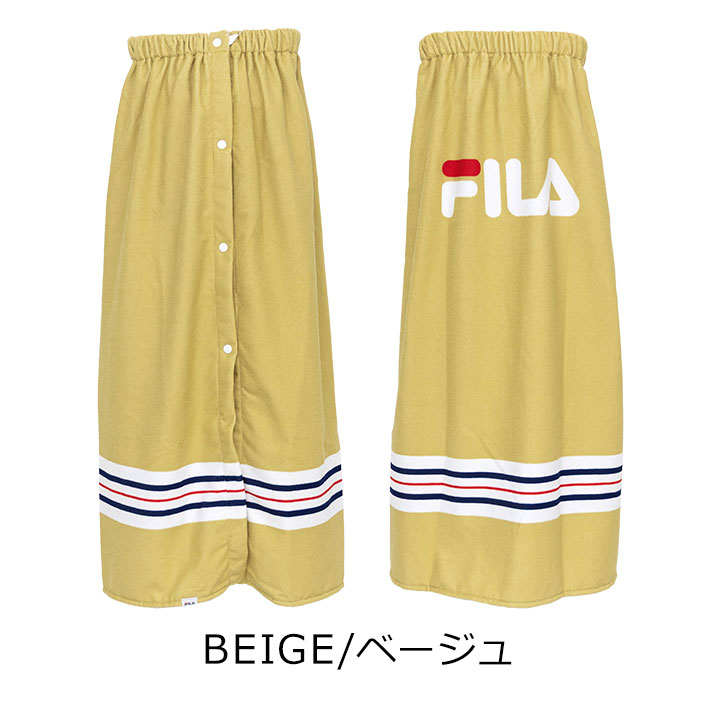 manhattan storeのフィラ FILA ラップタオル 100cm 約100cm丈 女の子 スポーツブランド 女性 キッズ ジュニア レディース 巻きタオル FILA プール 海水浴 水泳小物 小学生 中学生 子供 プール授業 水遊び ガールズ 女児 大人｜アングル2