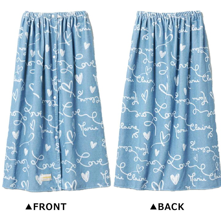 manhattan storeのマリクレール ラップタオル 80cm 80cm丈 綿100％ 女の子 プールタオル アンファン ラップタオル スイムタオル 80cm MC ENFANTS 夏 小学校 女の子 パープル サックス ブランド 水泳 プール 授業 水泳小物 紫外線対策｜アングル2