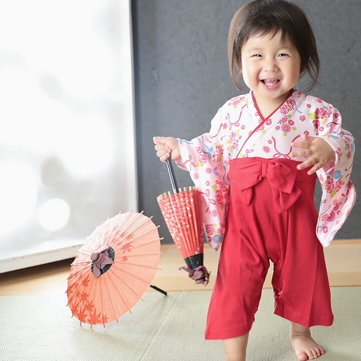 袴 ロンパース 女の子 七五三 衣装 60 70 80 90cm ひな祭り 赤ちゃん 女の子 赤ちゃん ベビー お食い初め 袴ロンパース ひなまつり お宮参り お食い初め 服 初節句 着物 ベビー服 袴カバーオール 卒業式 一生餅 百日祝い 結婚式 子供 衣装 フォーマル 出産祝い 和服