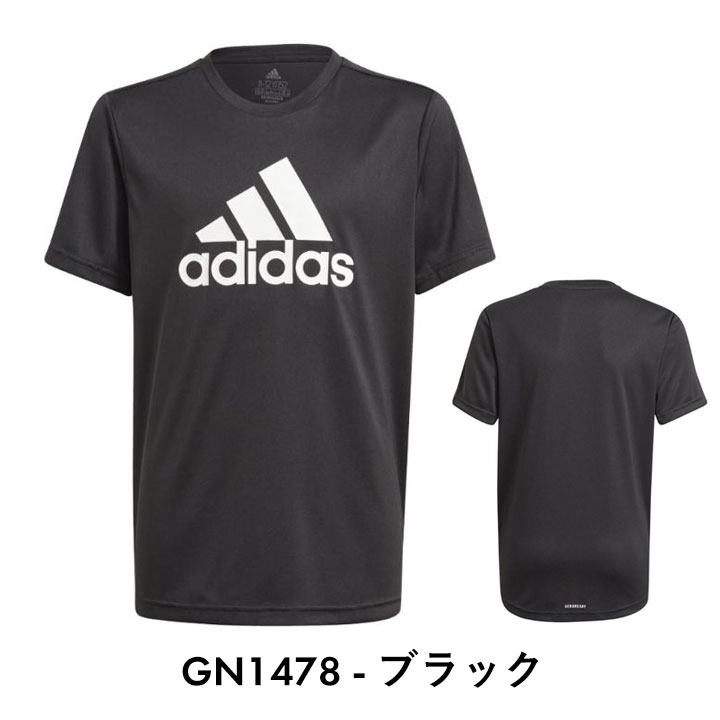 アディダス半袖tシャツ キッズ ジュニア 男の子 女の子 100cm 110cm 120cm 130cm 140cm 150cm 160cm tシャツ 半袖 スポーツ adidas ロゴTシャツ 黒 白 紺春夏秋冬 子供用 子供服 トップス【h08n】