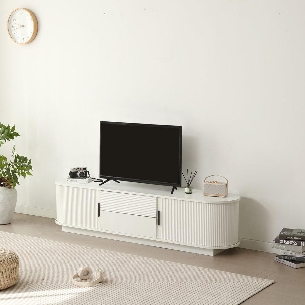 樂天商城 - 【幅150cm ホワイト】テレビ台 ローボード 収納 木製 テレビボード テレビラック リビングボード おしゃれ 北欧 引出し収納 TV台 TVボード ロータイプ 棚 スリム 大容量