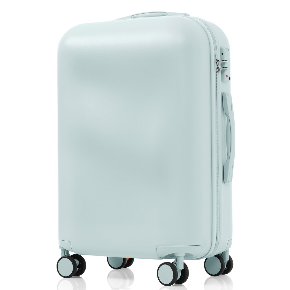 Suit Case - スーツケース Lサイズ 軽量 キャリーバッグ USBポート付き TSAロック フック ストッパー付き ダブルキャスター スムーズ 静音 静か 頑丈 海外 修学旅行 女性 7~14宿泊 suitcase