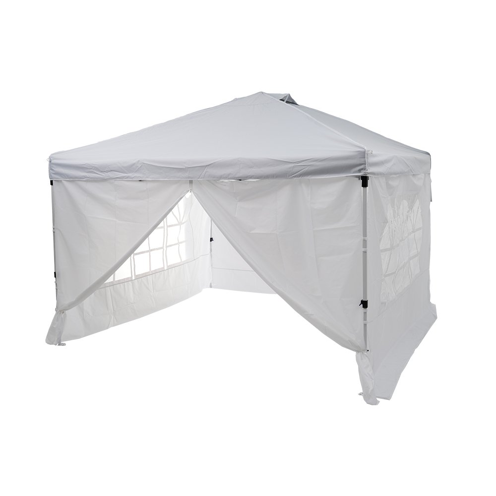 新品✨ToopTapu タープテント 3×3m サイドシート2枚付き 白ホワイト Amazon | ToopTapu ワンタッチタープテント 【日陰エリアを拡張