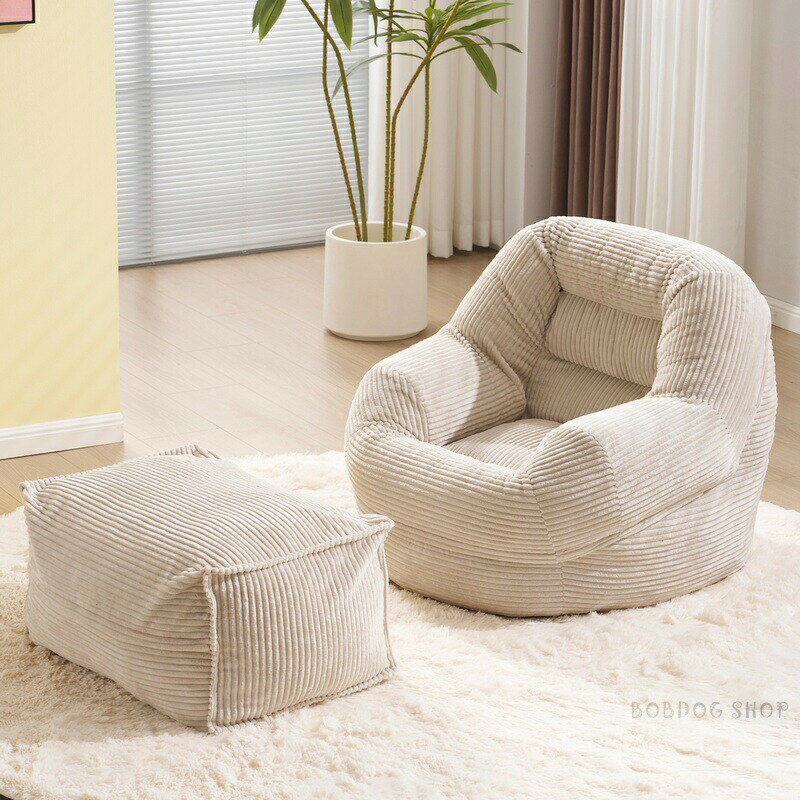樂天商城 - 【set品】クッションソファー　フットレス ソファーベッド 座椅子 圧縮梱包 1人掛けソファ シンプル フロアソファー 座る 可愛い外観 実用性 コンパクト 包まれる感じ コスパ最高 耐荷重150kg　ふわふわ感 圧力分散 コンパクト 一人暮らし　ミ