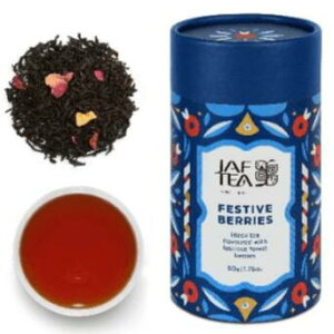 紅茶 フレーバーティー 50g JAF TEA FESTIVE BERRIES (フェスティブ　ベリーズ）茶葉 高級 リーフ 紅茶 数量限定 特価　スリランカ ハーブティー ストロベリーオレンジピール ローズペタル