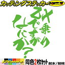 バイク ステッカー ZX 乗りですがなにか? (2枚1セット)カッティングステッカー 全12色 ZX6 ZX9 ZX10 10R ZX11 ZX12 ZX14 スクリーン ヘルメット おもしろ 面白い 漢 自動車 おもしろ シール 防水 耐水 デカール ユニーク アウトドア