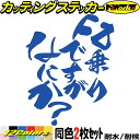バイク ステッカー FZ 乗りですがなにか？ (2枚1セット) カッティングステッカー 全12色(120mmX95mm) FZ250 FZ400FZ 750 フェンダー ボックス ケース かっこいい おもしろ 文字 ユニーク 転写 シール 防水 耐水 アウトドア