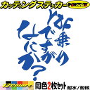 バイク ステッカー YZF 乗りですがなにか? (2枚1セット)カッティングステッカー 全12色 フェンダー タンク かっこいい おしゃれ おもしろ 面白い ヘ...