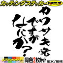 車 バイク おもしろ ステッカー カワサキ党ですがなにか? (2枚1セット)カッティングステッカー 全12色 面白い ギャグ ネタ ボート ワンポイント ツール...