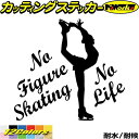 フィギュア ステッカー No Figure Skating No Life ( フィギュア スケート ...