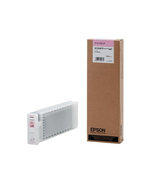 EPSON エプソンインクカートリッジ(ライトマゼンタ)SC3LM70(1個)【純正品】［送料無料］北海道/沖縄県への配送は不可