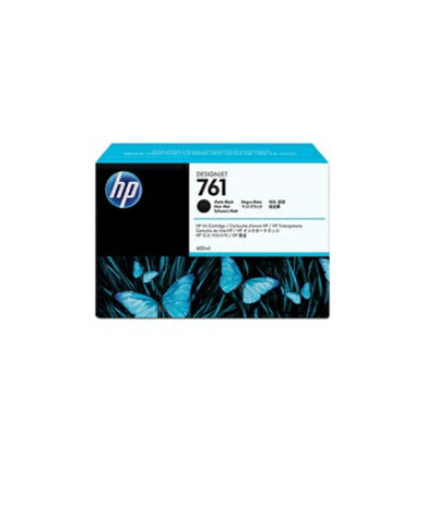 HP　HP761　インクカートリッジ(マットブラック400ml)　CM991A(1個)【純正品】［送料無料］こちらの商品は海外輸入品となり、メーカーの在庫状況によってはお届けまでに1か月程度のお時間を頂く場合がございます。あらかじめご了承ください。