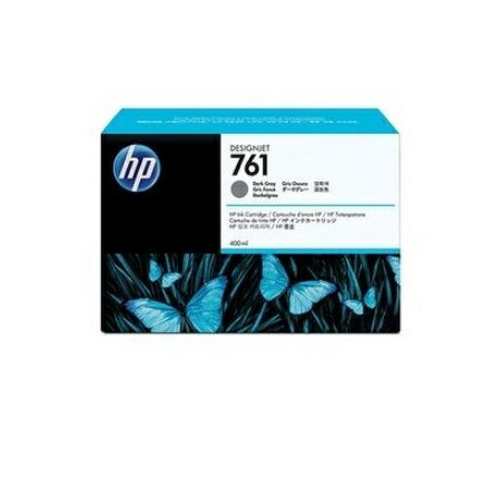 HP　HP761　インクカートリッジ(ダークグレー400ml)　CM996A(1個)【純正品】［送料無料］こちらの商品は海外輸入品となり、メーカーの在庫状況によってはお届けまでに1か月程度のお時間を頂く場合がございます。あらかじめご了承ください。