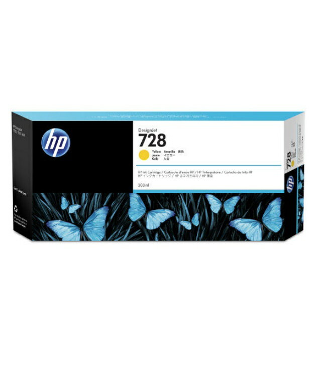 HP 728インクカートリッジ イエローF9