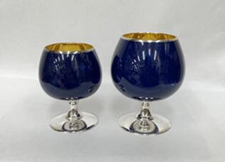 【内藤銀器製作所】 銀製　ラビストンブランデー プレゼント 贈り物 贈答 誕生日 セット販売　日本製