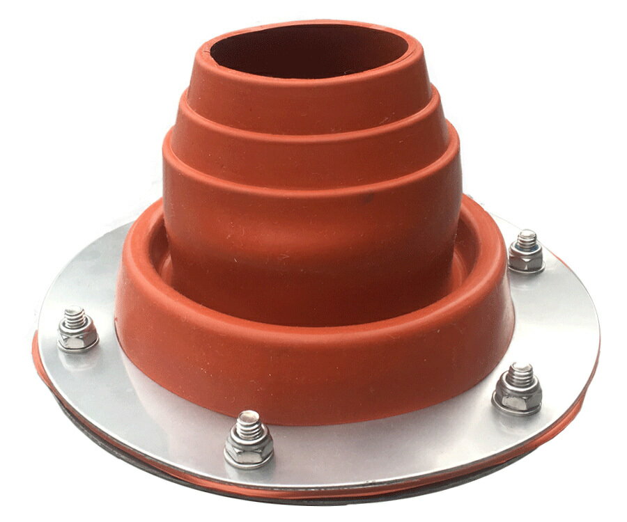 薪ストーブ テント用フラッシングキット フラットタイプ 煙突径:45-85mm