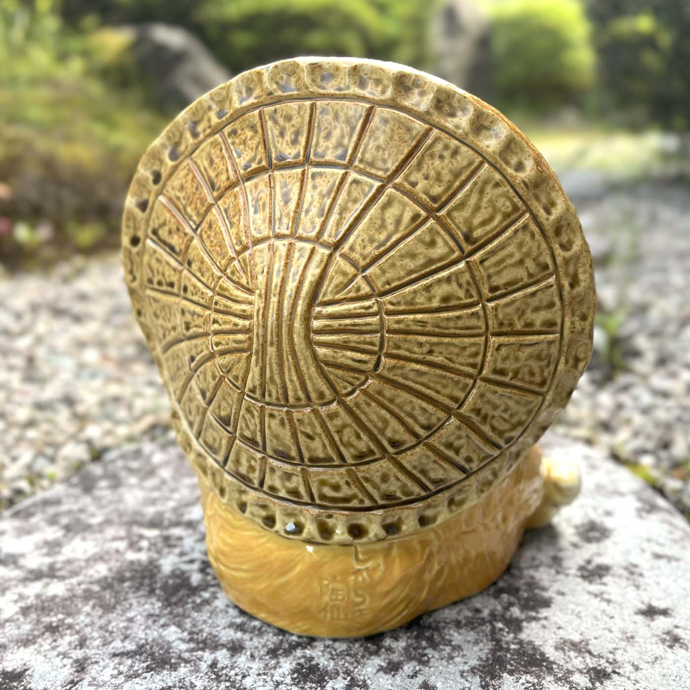 【信楽焼】ビリケンたぬき（黄） 置物 陶器 たぬき ビリケン 開運グッズ 風水 和風 インテリア 玄関 庭 縁起物 プレゼント 贈り物に mt-touya-10000300 信楽焼総合販売 陶や サンプル画像2