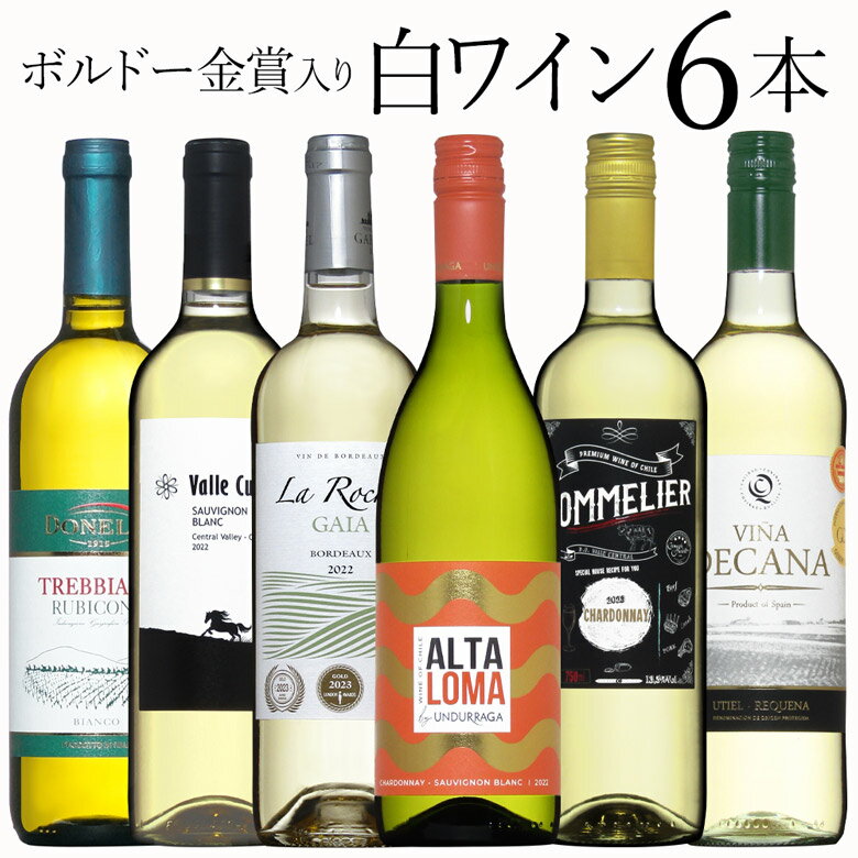 金賞ワインのギフト ボルドー金賞入 白6本 ワイン セット wine ギフト 母の日 750ML