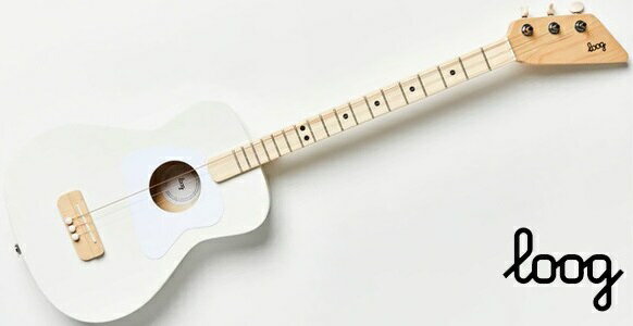 Loog(ルーグ) ミニアコースティックギター Pro Acoustic Guitars White