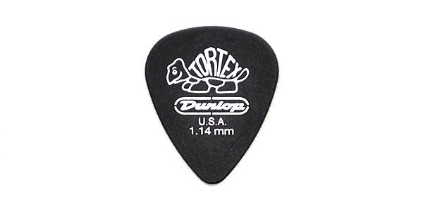 JIM DUNLOP（ジムダンロップ） ピック・ティアドロップ Tortex Pitch Black 1.14