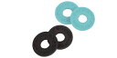 FENDER(フェンダー) ストラップ用アクセサリー Strap Blocks Black & Daphne Blue ストラップロック