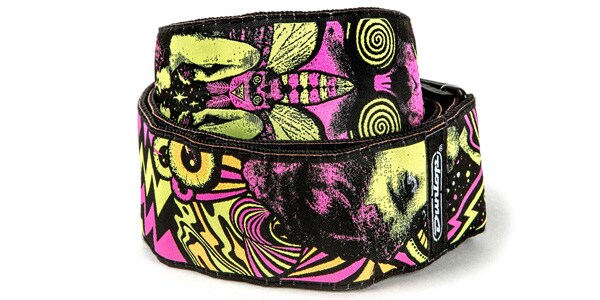 JIM DUNLOP（ジムダンロップ） 布製ストラップ ILD06 ILOVEDUST Strap Smoking Moon Orange