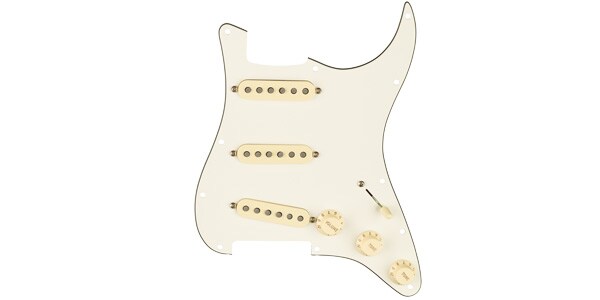 FENDER（フェンダー） ギター用ピックガード Pre-Wired Strat Pickguard, Tex-Mex SSS, Parchment 11 Hole PG