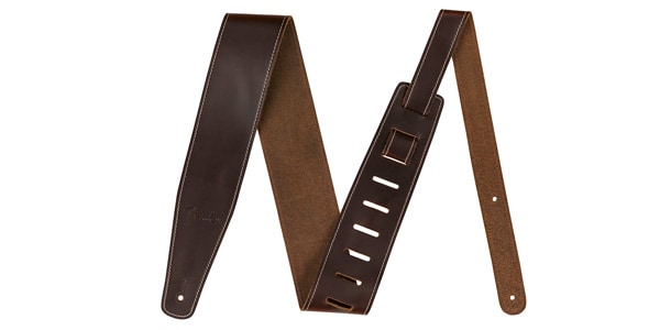 FENDER（フェンダー） 革製ストラップ BROKEN-IN LEATHER STRAP, 2.5" Brown